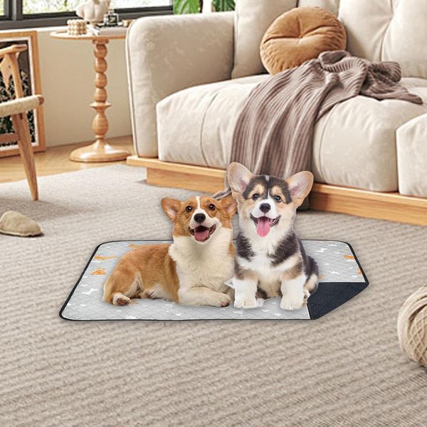 Многоразовая пеленка Derby Washable Reusable Dog Pee Pad PM002-2, Light Grey PM002-2-100х150 фото