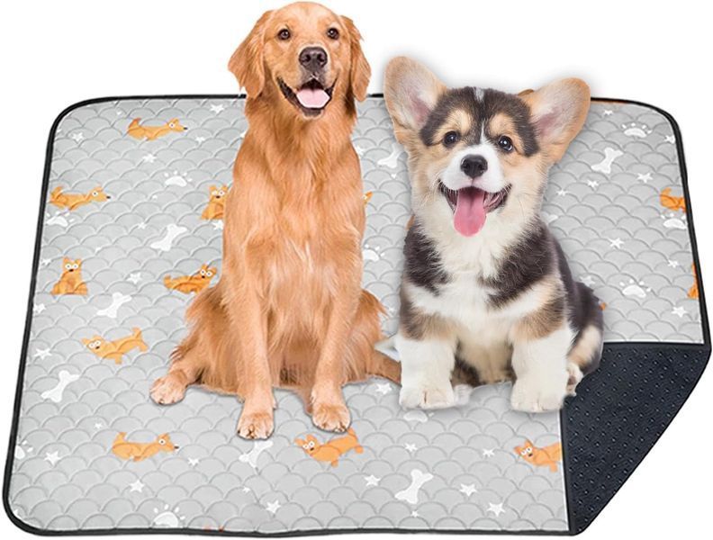Многоразовая пеленка Derby Washable Reusable Dog Pee Pad PM002-2, Light Grey PM002-2-100х150 фото