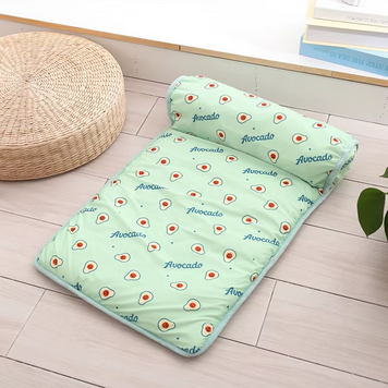 Охлаждающая подстилка с подушкой Derby Ice Silk Summer Pet Cooling Mat Avocado для домашних животных CM008-1-6080 фото