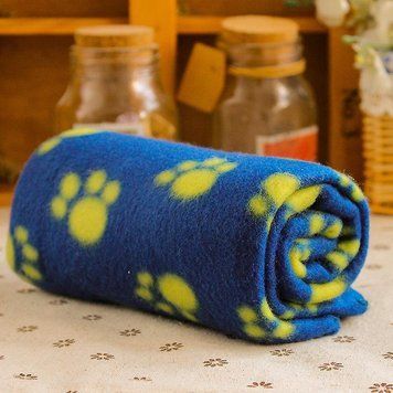 Плед Paw Print Soft Fleece Blanket, Blue 9404 9090 00 3-1 фото