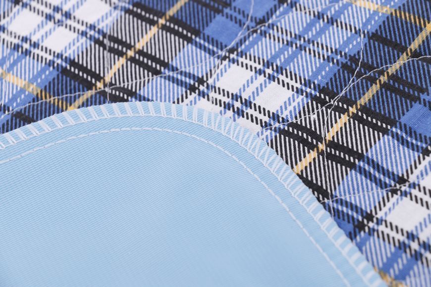 Багаторазова пелюшка для собак Derby Washable Reusable Pet Pee Pad, Blue Plaid OTO10-1-60х120 фото