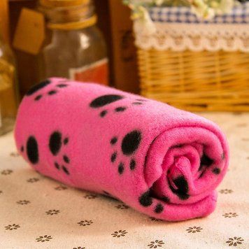 Плед Paw Print Soft Fleece Blanket, Pink 9406 9090 00 3-7 фото