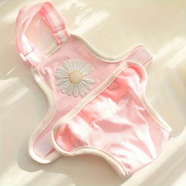 Багаторазовий підгузок для сук ACCOPE Dog Period Pants, Pink Daisy AC155042-L фото