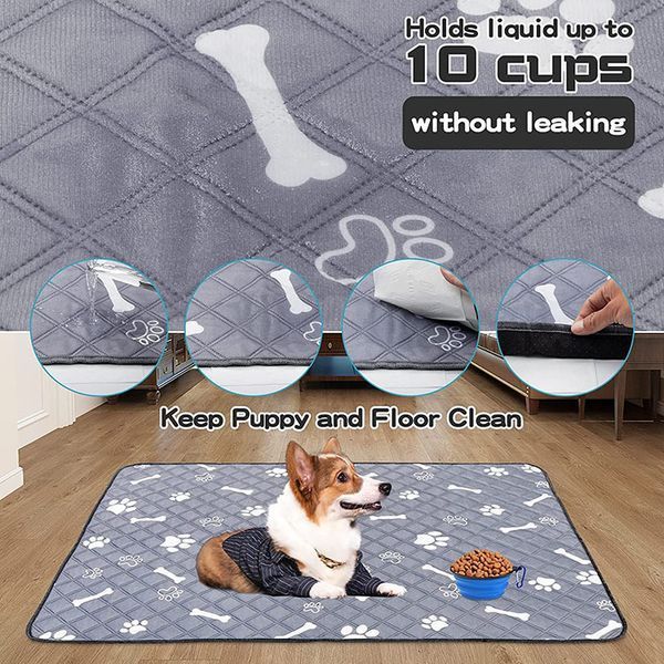 Многоразовая пеленка Derby Washable Reusable Dog Pee Pad PM004, Grey PM004-70х100 фото