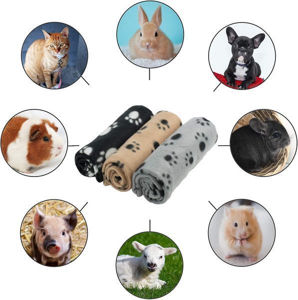 Плед Paw Print Soft Fleece Blanket, Gray 9408 9090 00 3-9 фото