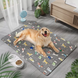 Літня охолоджуюча підстилка для собак Derby Ice Silk Material Summer Pet Cooling Mat Dog Pattern - Grey CM009-3-85х120 фото 1