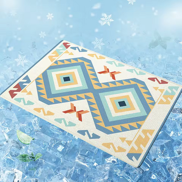 Летняя охлаждающая подстилка Derby Ice Silk Summer Pet Cooling Mat Pattern1 CM011-09-85х120 фото