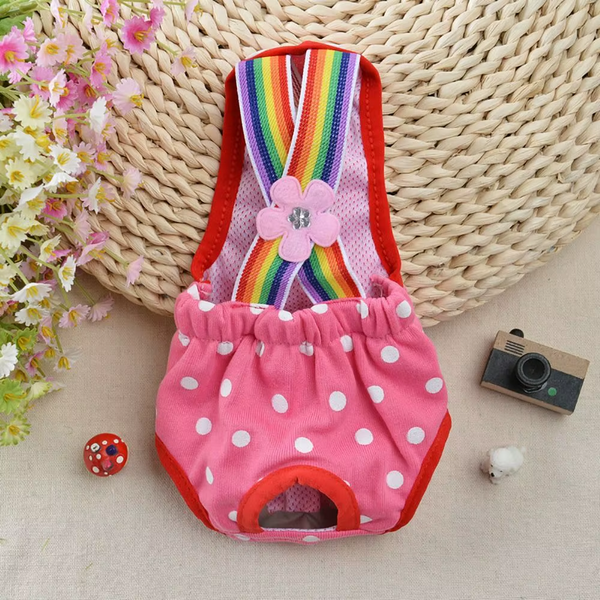 Многоразовый подгузник для сук Derby Reusable Dog Diaper KS012-04 на шлейках KS012-04P-L фото