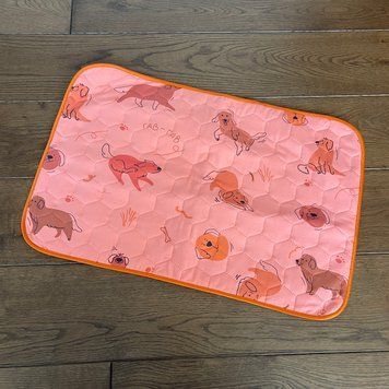 Багаторазова пелюшка для дітей Pelushka Funny Dogs Pink, 40х60 см 33320380 фото