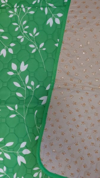 Багаторазова пелюшка для собак Pelushka Green Leaf ZY-Green_40х60 см фото