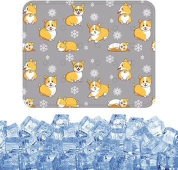 Охлаждающий коврик для собак и кошек Grey Corgi Summer Cooling Mat PCM-004 фото