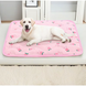 Летняя охлаждающая подстилка Derby Ice Silk Summer Pet Cooling Mat Strawberry CM012-2-70х100 фото 2