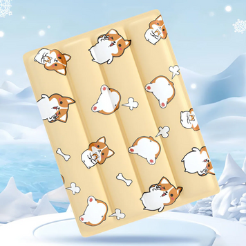 Охолоджуючий килимок для собак та кішок GEL Material Summer Pet Cooling Mat, Corgi Beige CM005-01 фото