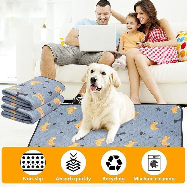 Багаторазова пелюшка Derby Washable Reusable Dog Pee Pad PM002-1, Grey PM002-1-100х150 фото