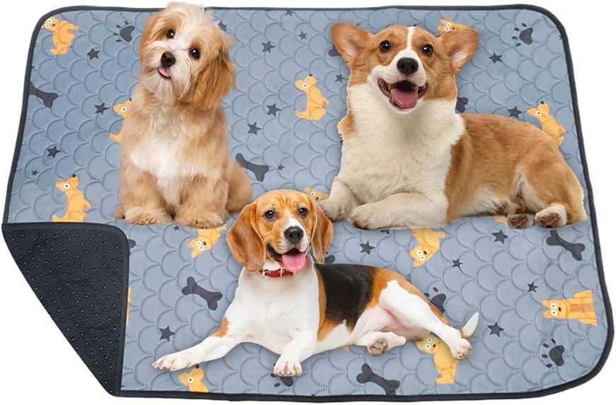 Багаторазова пелюшка Derby Washable Reusable Dog Pee Pad PM002-1, Grey PM002-1-100х150 фото