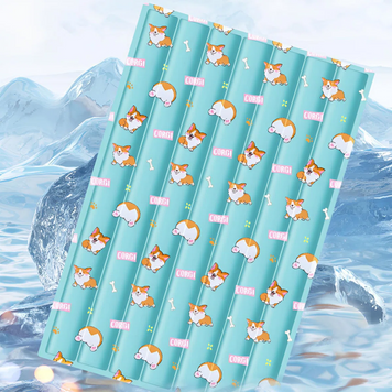 Охолоджуючий килимок для собак та кішок GEL Material Summer Pet Cooling Mat, Corgi Blue CM005-02 фото