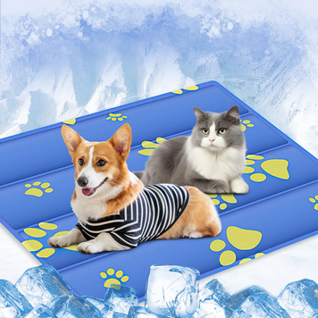 Охолоджуючий килимок для собак та кішок GEL Material Summer Pet Cooling Mat, Ukrainian paws CM005-06 фото
